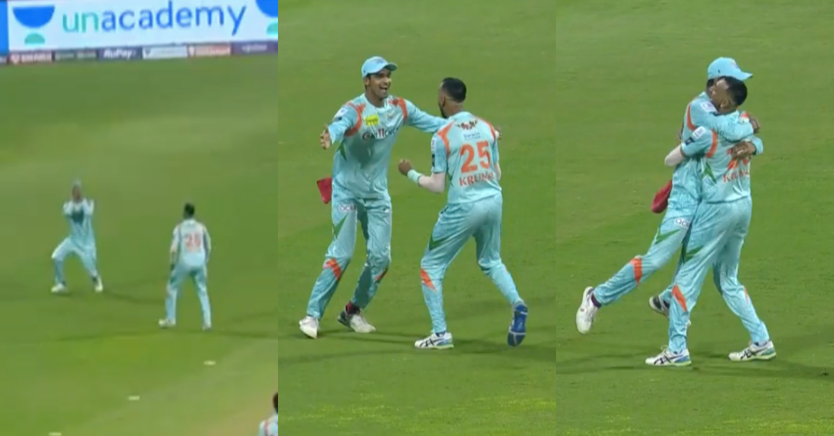 GT vs LSG: Watch - Deepak Hooda Hugs Krunal Pandya To Celebrate Shubman Gill's Wicket After Taking His Catch