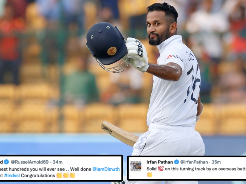 IND vs SL: Twitter Reacts As Dimuth Karunaratne Becomes Only 3rd Lankan Captain To Score Century In India