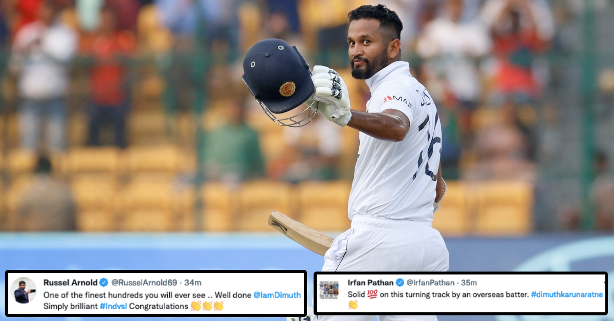 IND vs SL: Twitter Reacts As Dimuth Karunaratne Becomes Only 3rd Lankan Captain To Score Century In India