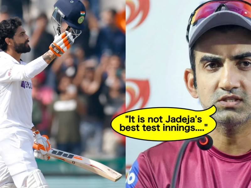 Ravindra Jadeja's 175 In Mohali Not Best Knock Of His Test Career: Gautam Gambhir