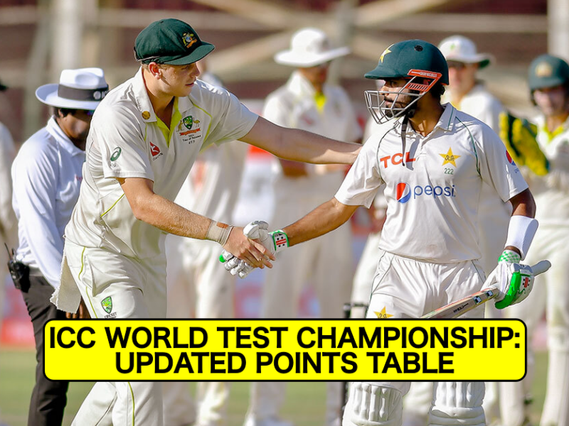 Updated ICC World Test Championship 2021-23 Points Table After Pakistan vs Australia 2nd Test