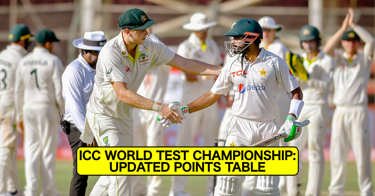 CricTracker - Here is the updated points table of ICC World Test  Championship 2021-23 after Pakistan's remarkable win against Sri Lanka in  the first Test in Galle.