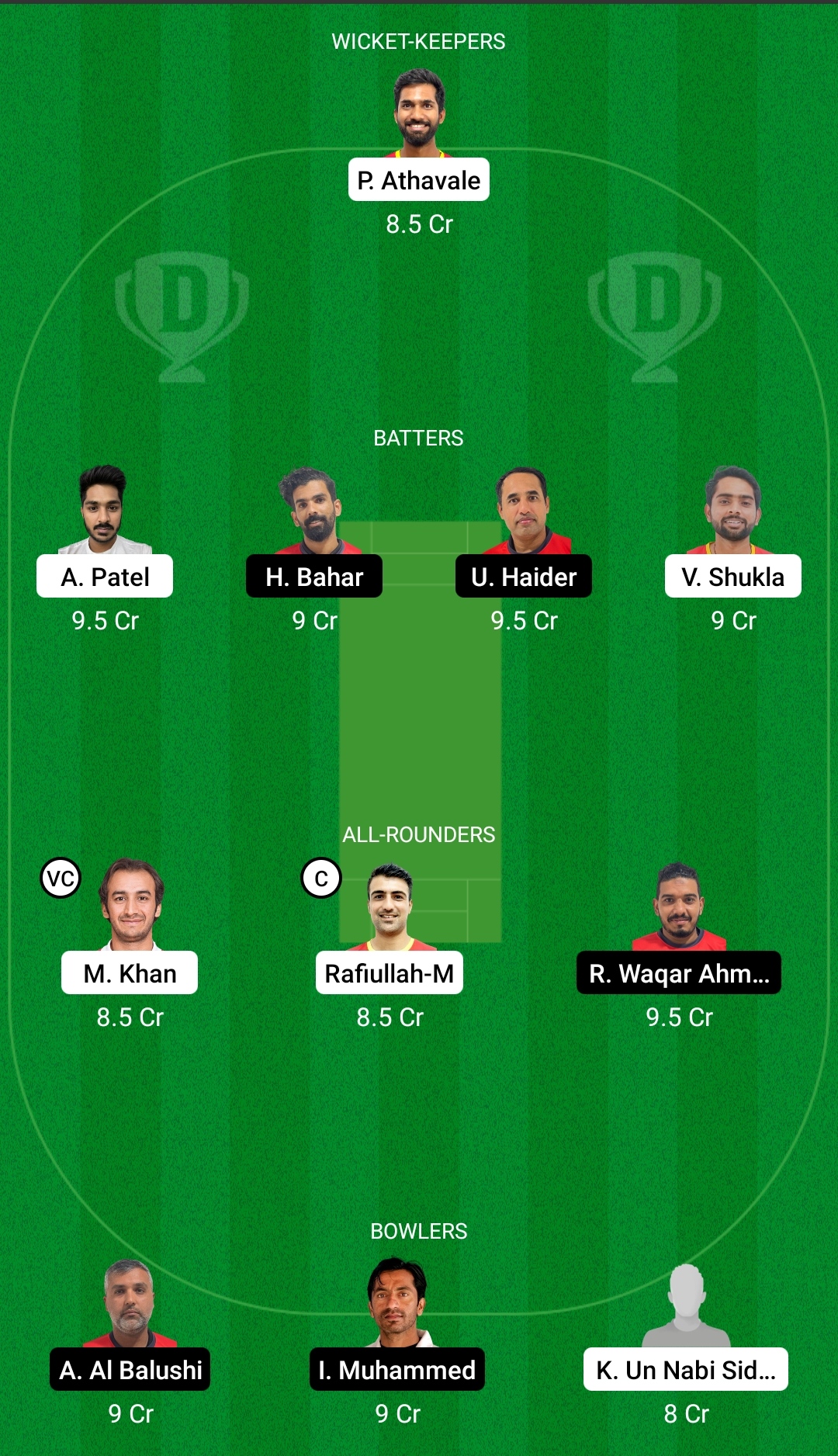 AMR vs AZA Dream11 Prediction Fantasy Cricket Tips Dream11 Team FanCode Oman D10 
