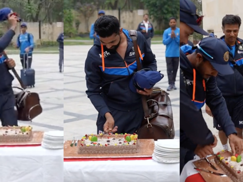 IND vs SL: Watch - Ravindra Jadeja Welcomed With A Cake In Hotel After Winning Mohali Test By Indian Team