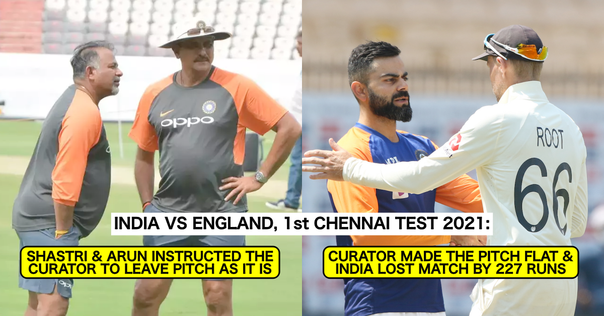 Chennai Pitch Curator Deliberately Aided India's Loss Against England Last Year, Ravi Shastri And Bharat Arun Were Livid: Reports