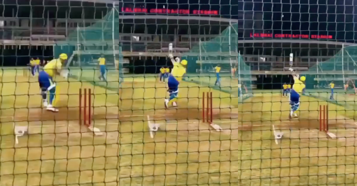 IPL 2022: Watch - MS Dhoni Slams A Massive One-Handed Six During CSK Camp In Surat