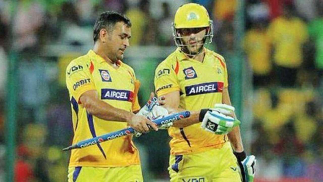 MS Dhoni and Faf du Plessis