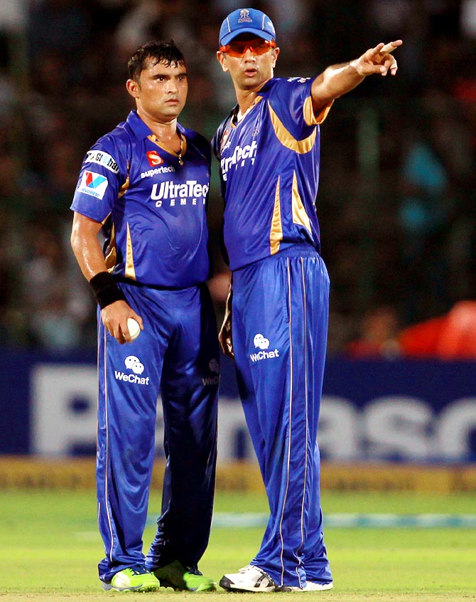 Rahul Dravid and Pravin Tambe. PHoto- Twitter