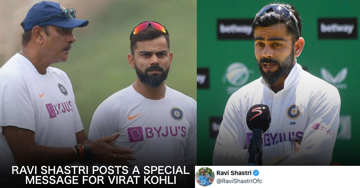 "100 Reasons To Celebrate" Ravi Shastri Posts Special Message For Virat Kohli Ahead Of His 100th Test For India
