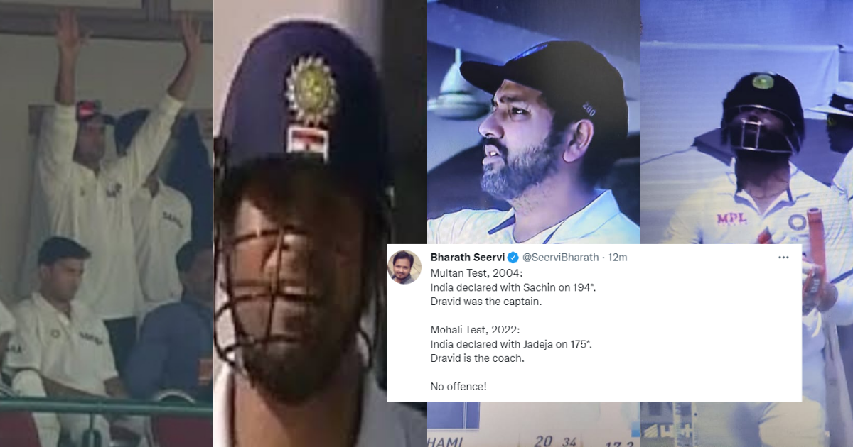 IND vs SL: Twitter Targets Rahul Dravid As Ravindra Jadeja Is Left Stranded At 175 Not Out In Mohali