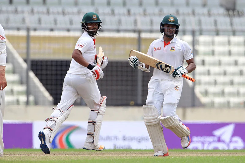 Shakib Al Hasan and Tamim Iqbal for Bangladesh. Photo- Twitter