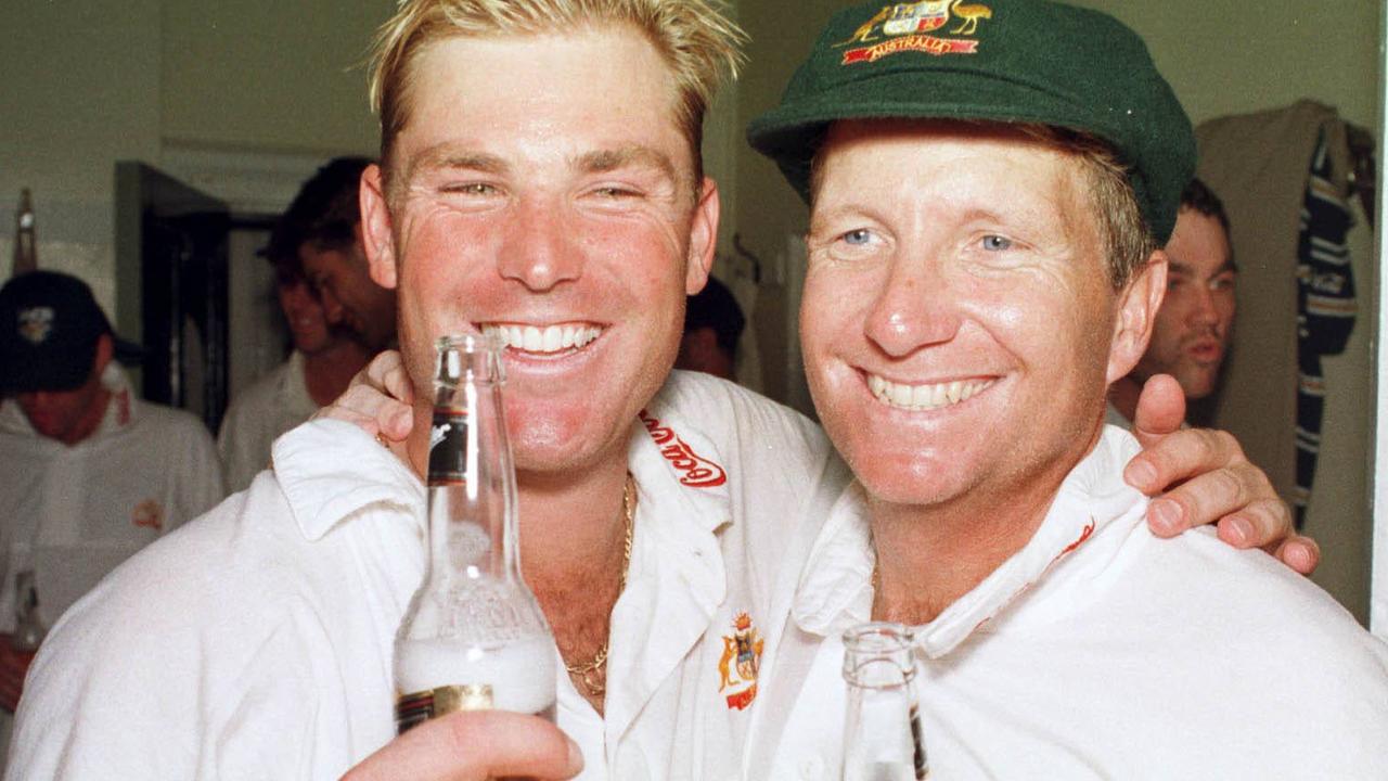 Shane Warne and Ian Healy.