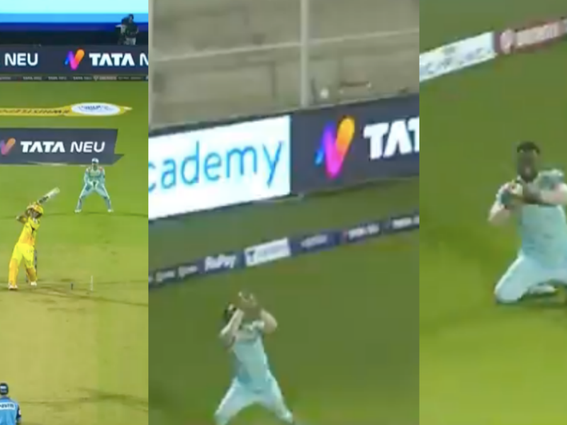 LSG ss CSK: Watch - Evin Lewis Takes A Good High Catch To Deny Shivam Dube A Half-Century