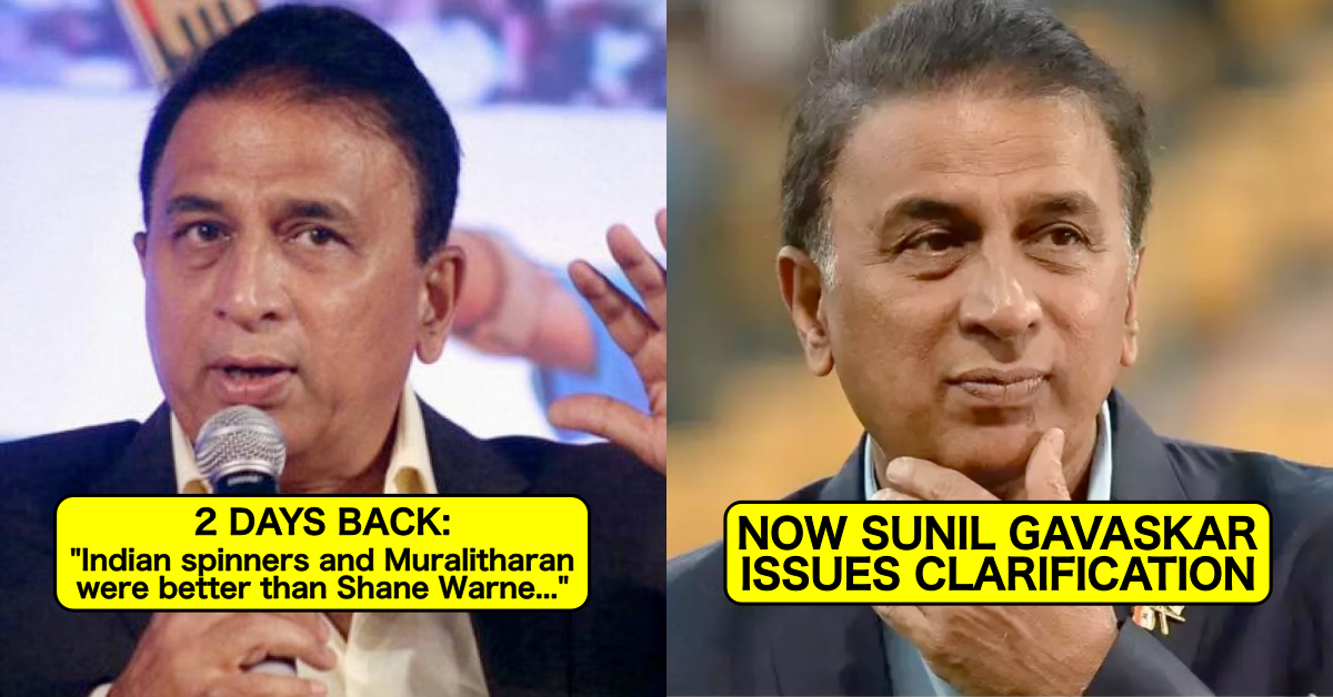 Sunil Gavaskar Issues Clarification 