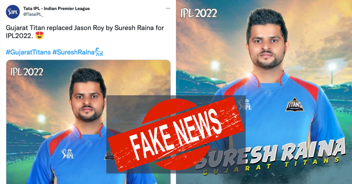 FAKE NEWS ALERT! Gujarat Titans Have Not Roped In Suresh Raina As Jason Roy's Replacement