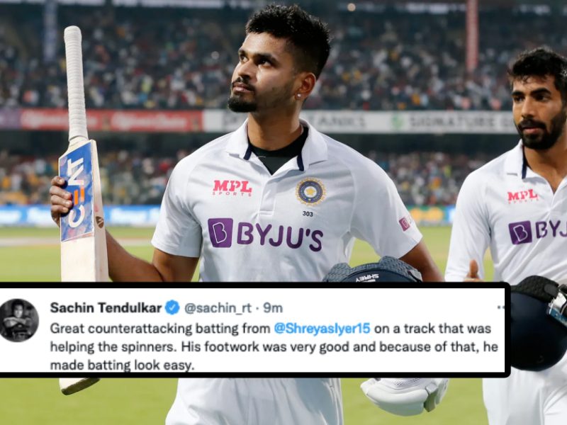 IND vs SL: Twitter Reacts As Shreyas Iyer Plays A Remarkable 92-run Knock On Tough Batting Surface In Bengaluru