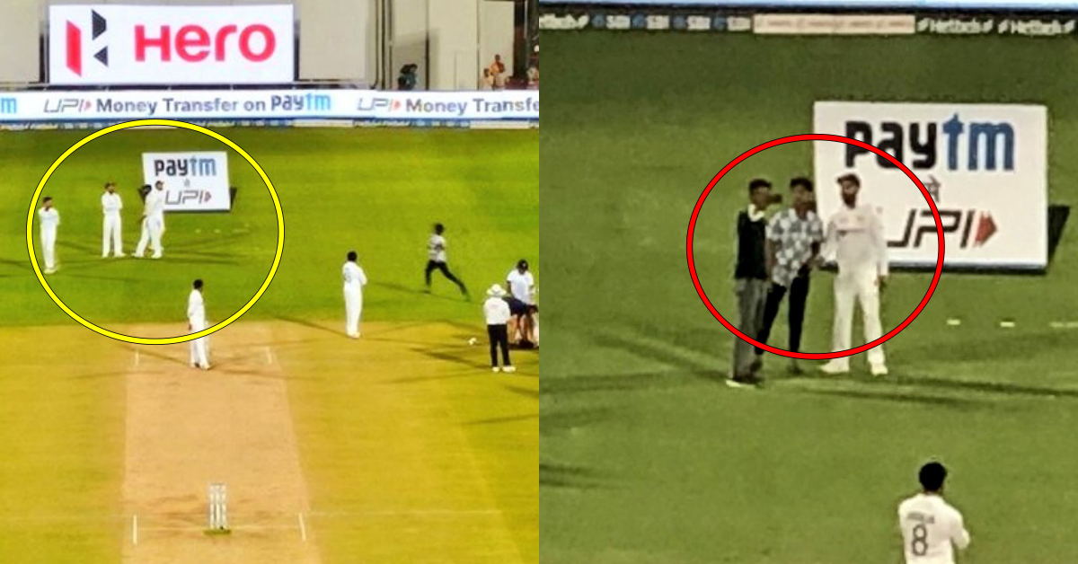 IND vs SL: Watch - Fans Take Pictures With Virat Kohli After Breaching Security At The Chinnaswamy Stadium On Day 2