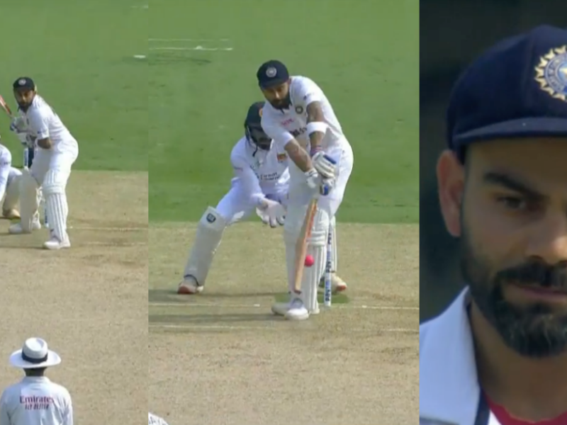 IND vs SL: Watch - Virat Kohli's Tough Run Continues, Gets An Unplayable Delivery In Bengaluru Test