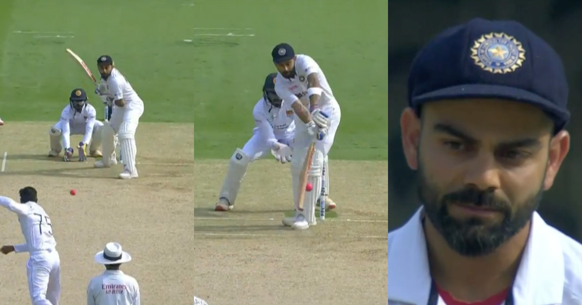 IND vs SL: Watch - Virat Kohli's Tough Run Continues, Gets An Unplayable Delivery In Bengaluru Test