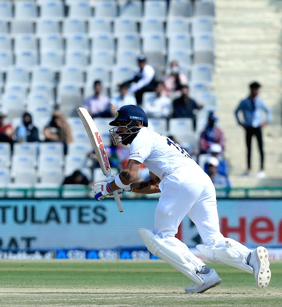 Virat Kohli during his 100th Test. Photo- BCCI