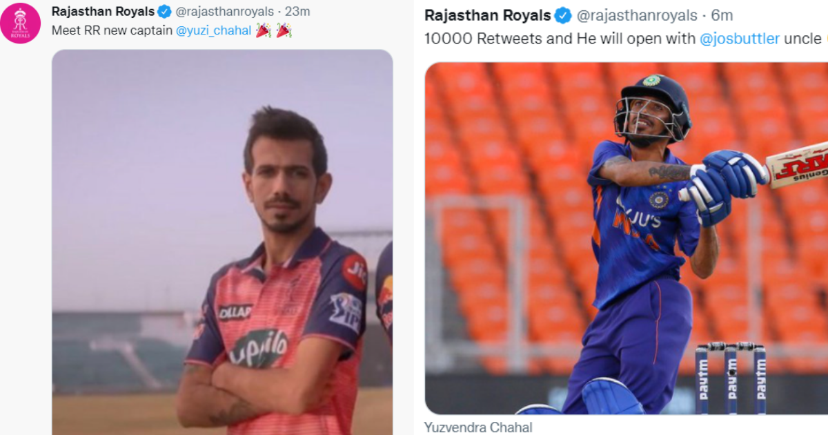 Yuzvendra Chahal Hacks Rajasthan Royals' Twitter Ahead Of IPL 2022