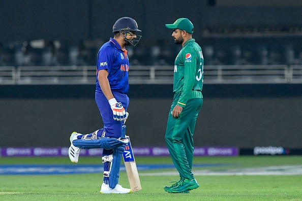 Rohit Sharma of India and Babar Azam of Pakistan. Photo- Getty