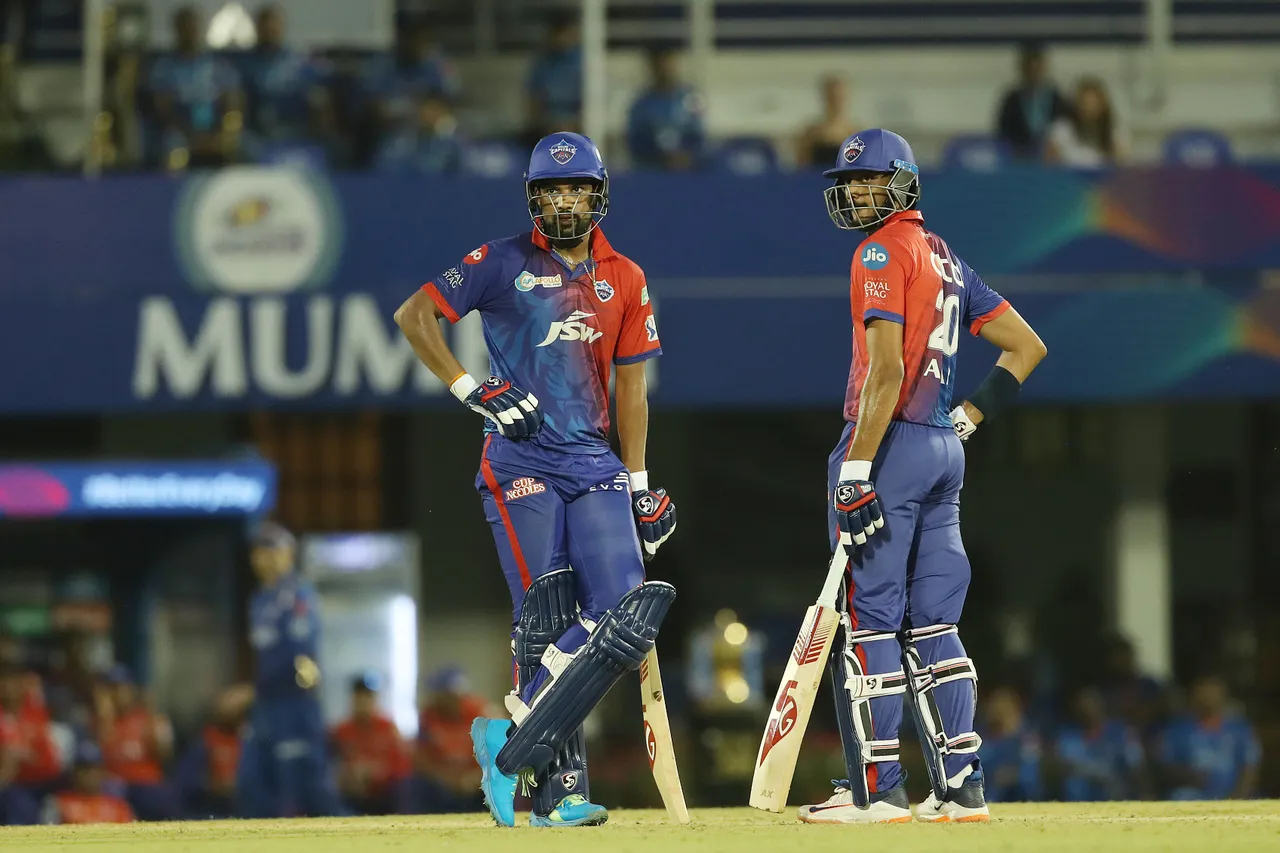 Axar PAtel and Lalit Yadav for DC. Photo- IPL