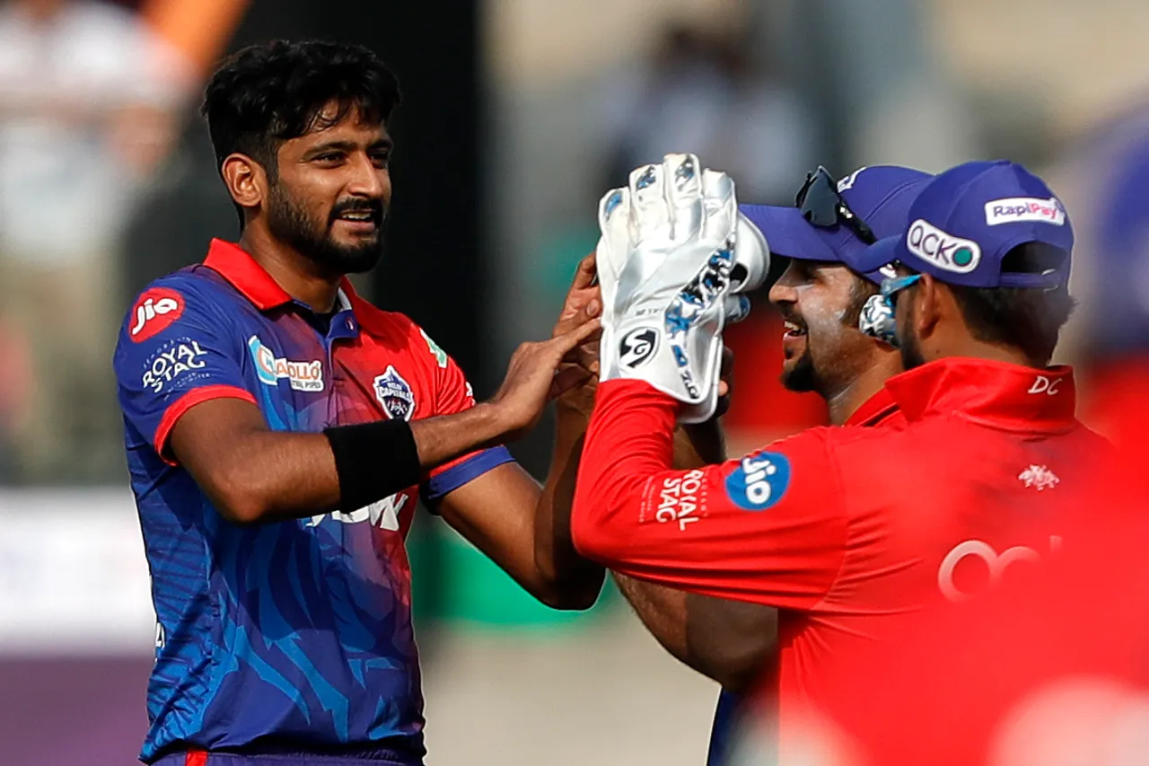 khaleel ahmed for DC. Photo-IPL