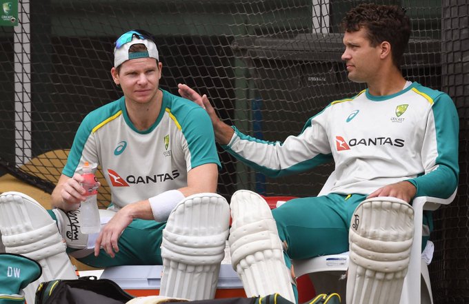 Steve Smith and Alex Carey. Photo- CA Twitter