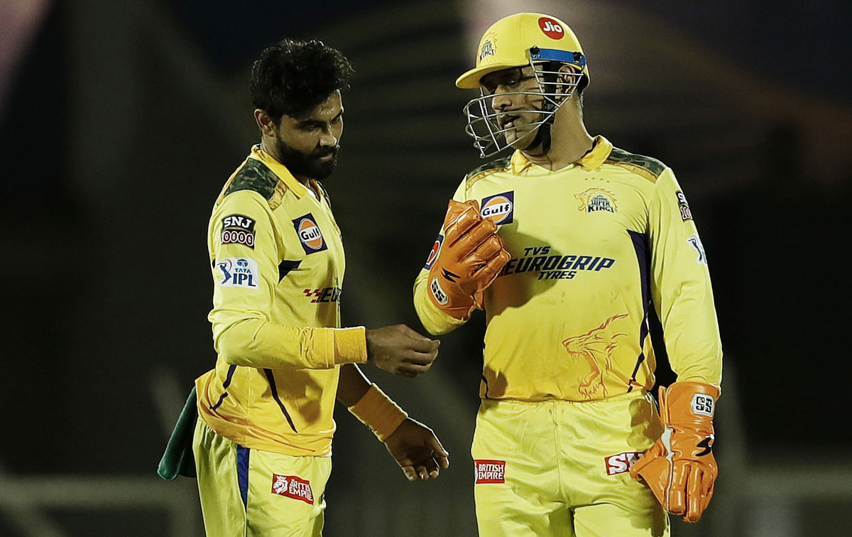 Ravindra Jadeja and MS Dhoni (Image Credits: IPL)