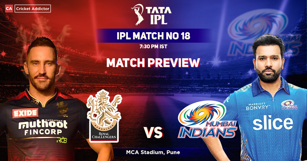 Royal Challengers Bangalore vs Mumbai Indians, Match Preview- IPL 2022, Match 18 RCB vs MI