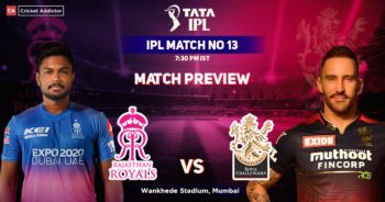 Rajasthan Royals vs Royal Challengers Bangalore Match Preview, IPL 2022, Match 13, RR vs RCB