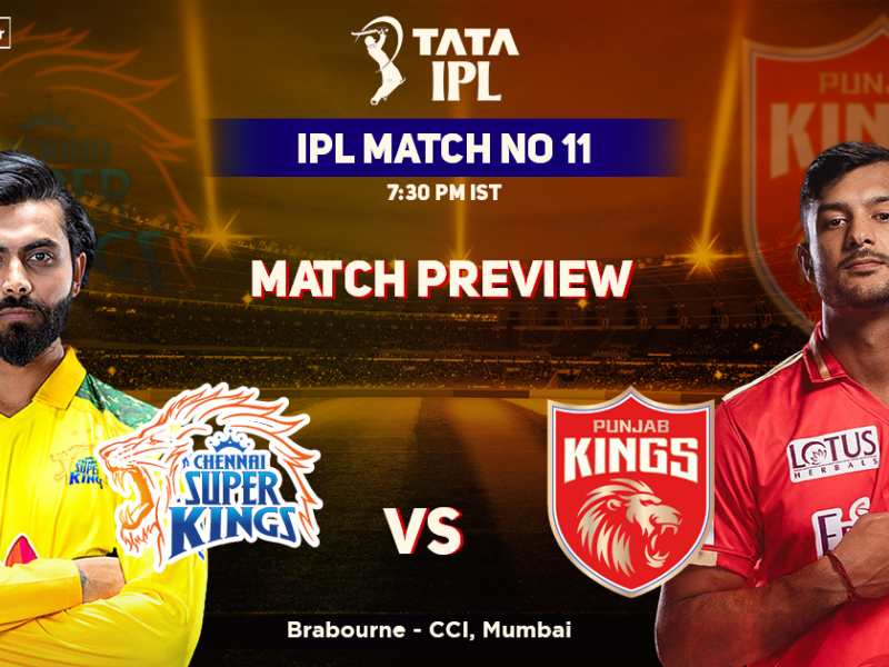 Chennai Super Kings vs Punjab Kings Match Preview, IPL 2022, Match 11, CSK vs PBKS
