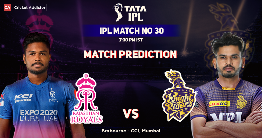 RR vs KKR Match Prediction- Who Will Win Today’s IPL Match Between ...