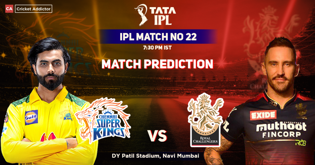 Chennai Super Kings vs Royal Challengers Bangalore Match Prediction