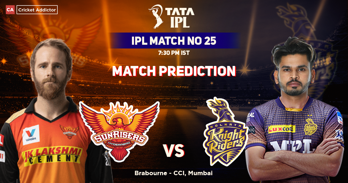 Sunrisers Hyderabad vs Kolkata Knight Riders Match Prediction- Who Will Win Today’s IPL Match Between SRH And KKR? IPL 2022, Match 25, SRH vs KKR