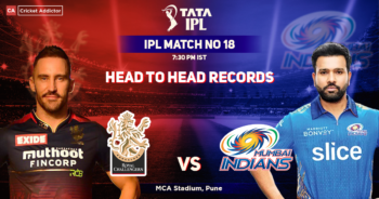 Royal Challengers Bangalore vs Mumbai Indians Head to Head Records, RCB's Head-to-Head Record Against MI – IPL 2022 Match 18