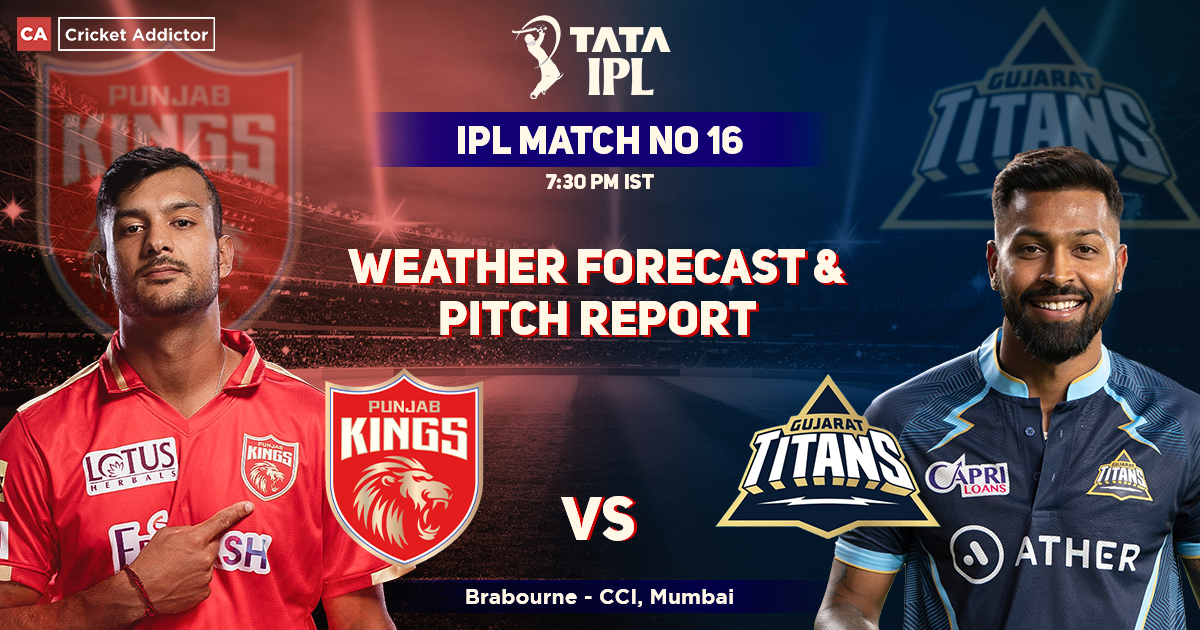 Punjab Kings vs Gujarat Titans Weather Forecast And Pitch Report, IPL 2022, Match 16, PBKS vs GT