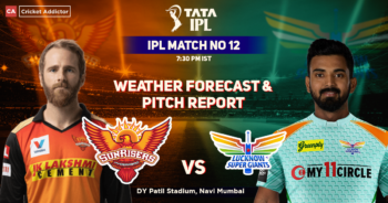 SRH vs LSG: Weather Forecast And Pitch Report of DY Patil Stadium in Mumbai- IPL 2022 Match 12 19 SunRisers Hyderabad vs Lucknow Super Giants Weather Forecast And Pitch Report, IPL 2022, Match 12, SRH vs LSG
