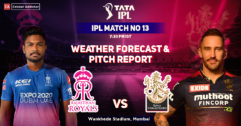Rajasthan Royals vs Royal Challengers Bangalore Weather Forecast And Pitch Report Of Wankhede Stadium, Mumbai, IPL 2022, Match 13, RR vs RCB