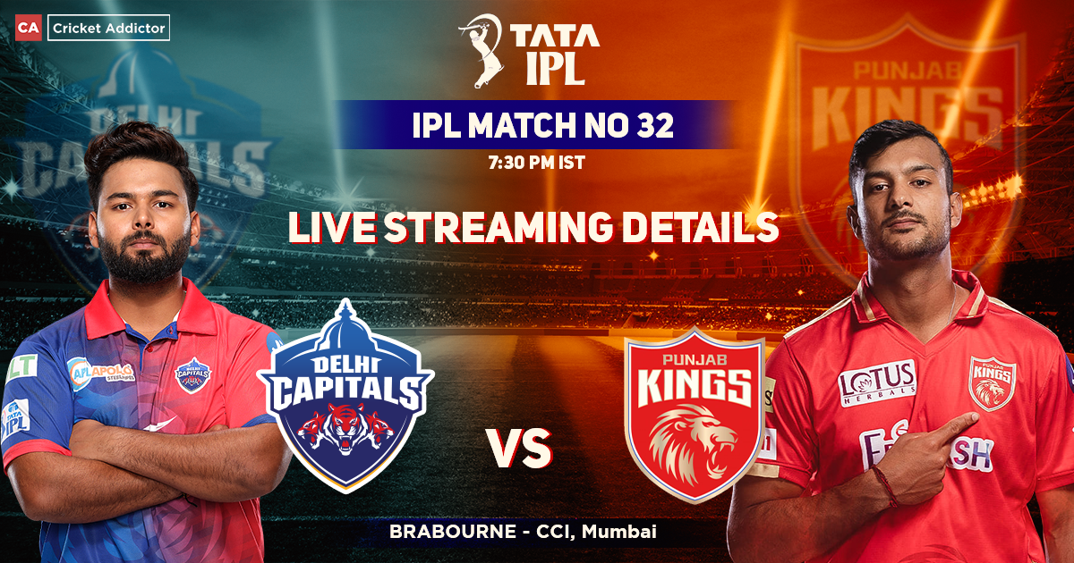 DC vs PBKS Live Streaming Details- When And Where To Watch Delhi Capitals vs Punjab Kings Live In Your Country? IPL 2022 Match 32
