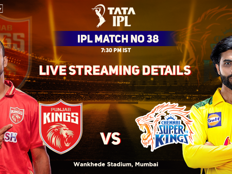 Punjab Kings vs Chennai Super Kings Live Streaming Details- When And Where To Watch PBKS vs CSK Live In Your Country? IPL 2022 Match 38