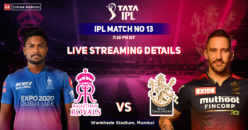 RR vs RCB Live Streaming Details- When And Where To Watch Rajasthan Royals vs Royal Challengers Bangalore Live In Your Country? IPL 2022 Match 13 35 Rajasthan Royals vs Royal Challengers Bangalore Live Streaming Details: When And Where to Watch RR vs RCB Live In Your Country? IPL 2022, Match 13, RR vs RCB
