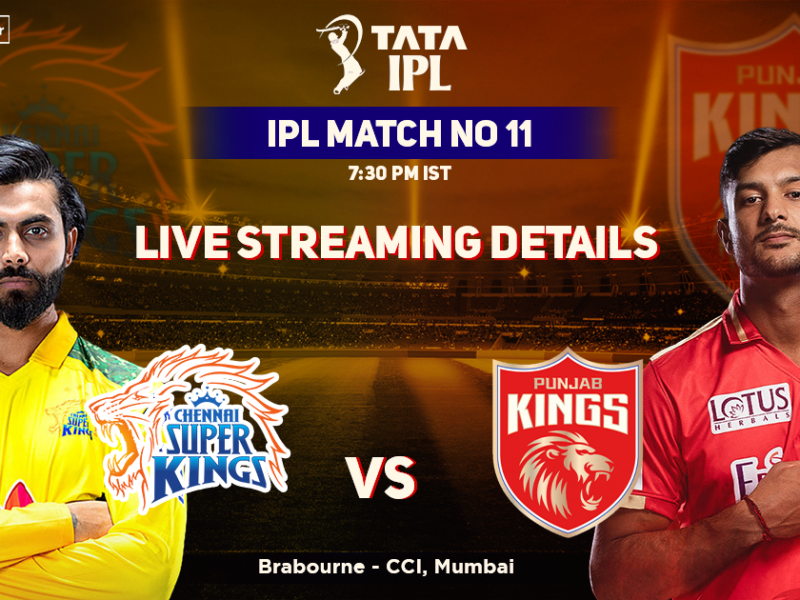 Chennai Super Kings vs Punjab Kings Live Streaming Details: When And Where To Watch CSK vs PBKS Live In Your Country? IPL 2022, Match 11, CSK vs PBKS