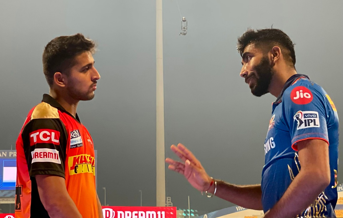 Jasprit Bunrah and Umran Malik (Image credits: IPL)
