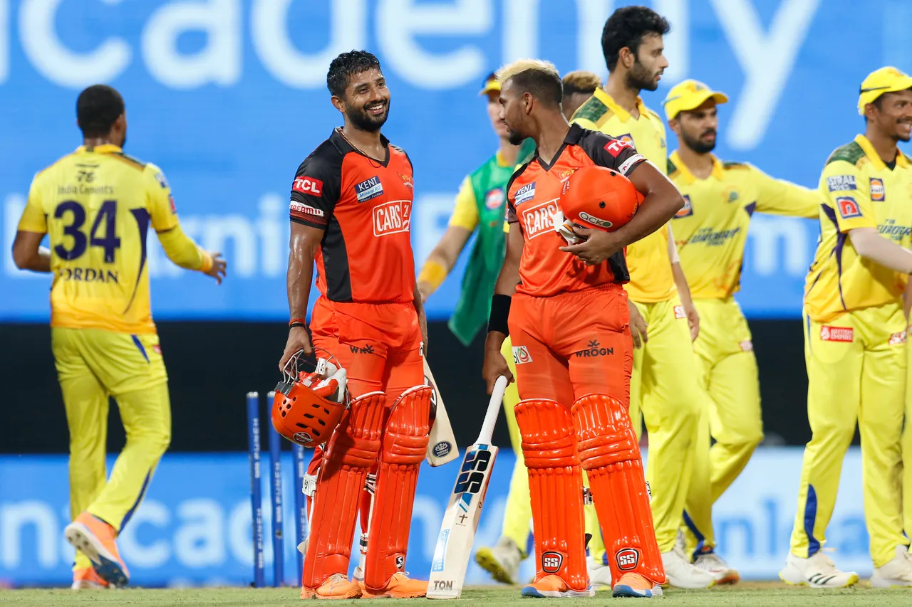 SunRisers Hyderabad won against Chennai Super Kings