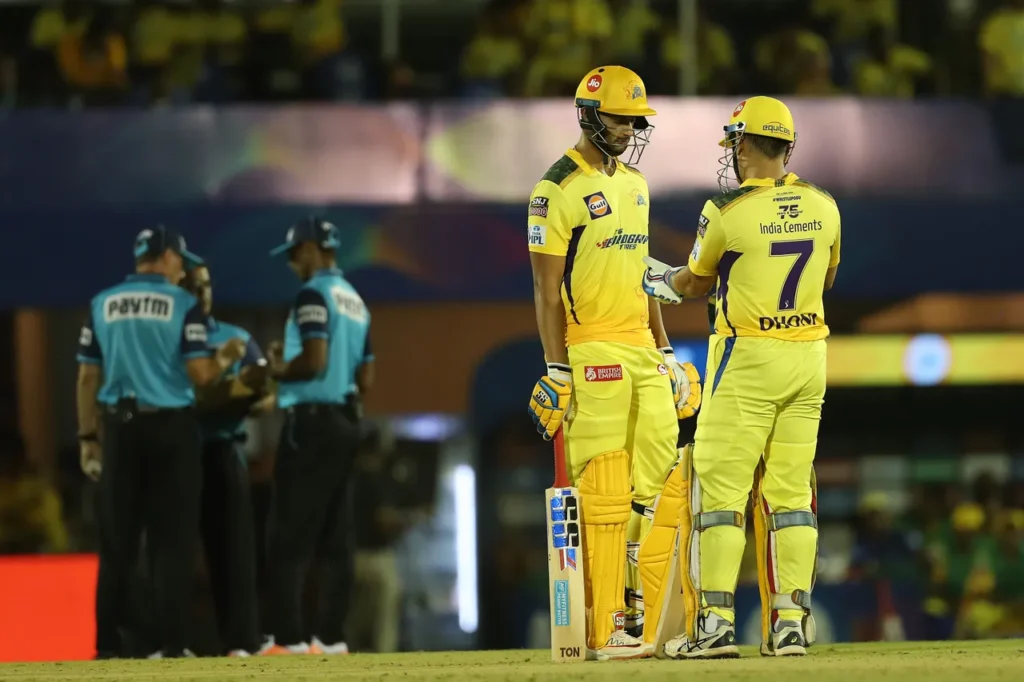 Shivam Dube and MS Dhoni