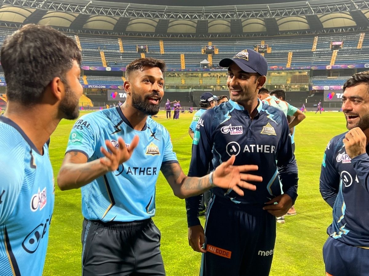 Hardik Pandya, Shubman Gill and Rashid Khan