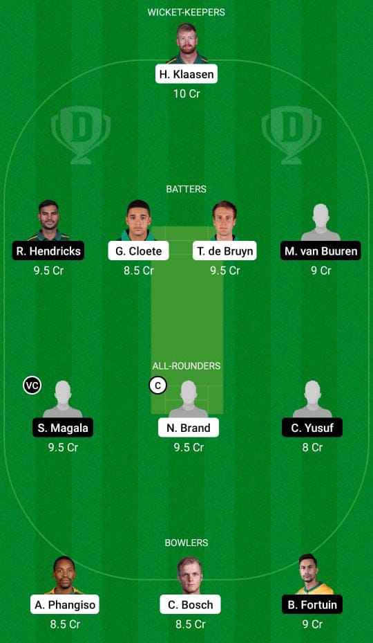 TIT vs LIO Dream 11 Prediction Fantasy Cricket Tips Dream11 Team South African One-Day Cup 