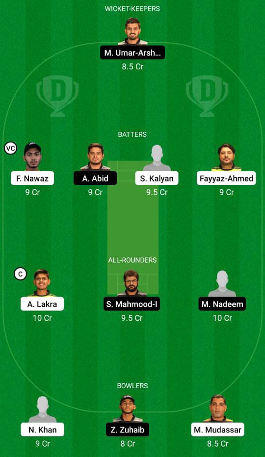 KAS vs TVS Dream11 Prediction Fantasy Cricket Tips Dream11 Team Sharjah Ramadan T10 League 